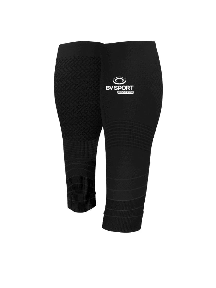 BV Sport Booster Elite Evolution, Mixed Calf Compression Sleeve, Black, M+ - BV117/001