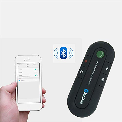 MeiBoAll Car Bluetooth Receiver Kit, Bluetooth 4.1 Hands-Free Wireless Talking Music Player Speakerphone Car Sun Visor Audio System - Thumbnail 2