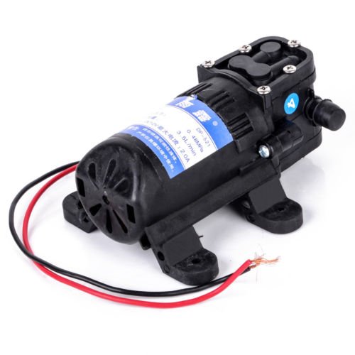 DC 12V 70 PSI Agricultural Electric Diaphragm Water Sprayer Pump Black 3.5L/Min