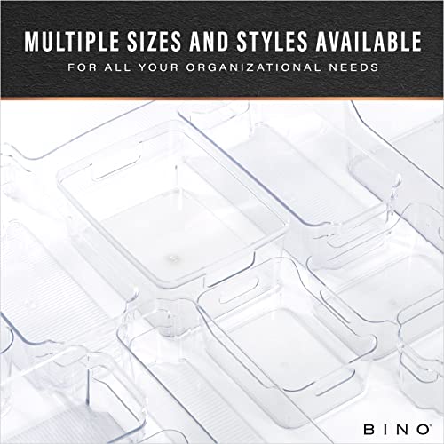 BINO Plastic Organizer Bins, Large 4 Pack The SOHO Collection