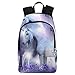 InterestPrint Fantasy Unicorn Faries Casual Backpack College School Bag Travel Daypack