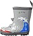 Kidorable Shark Natural Rubber Grey Rain Boots w/Fun Shark Tail Pull On Heel Tab