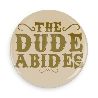 Funny Magnets; Popular Movies: The Big Lebowski The Dude Abides 3.0 Inch Refrigerator Magnet