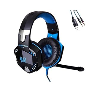 ヘッドホン マイク ゲーミングヘッドセット 3.5mm ステレオ ボリュームコントロール（G2000）