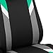FH Group Front Set Cloth Car Seat Covers for Low Back Car Seats with Removable Headrest, Universal Fit, Airbag Compatible, Seat Cover for SUV, Sedan, Van, Mint