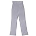 HDE Foldover Athletic Yoga Pants Gym Workout Leggings (Light Gray, Large)