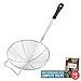 Set of 5.5 Inch Stainless Steel Asian Spider Strainer and 4 Inch Fine Mesh Skimmer Wire Scoop Food Fryer Spoon to Drain Pasta Deep Fry Skimmer Oil