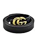 HG-products G-Style Girls Women Business Casual Belt Luxury Fashion[2.5CM] (Black/Copper Buckle, 095CM [Waist 26~29
