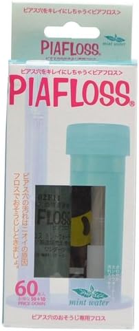 Amazon ピアフロス ミントウォーター フロス 60本 ピアフロス サポーター