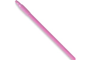 Sparta Fiberglass Handle, Standard Thread Color Coded Handle for Broom and Mop, 48" Long, 1 Count, Pink
