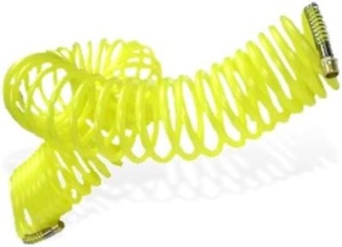 25ft 1/4" Recoil Air Hose Re Coil Spring Ends Pneumatic Compressor Tools 200 psi