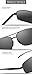 Mens Womens Classic Retro Polarized Sunlasses Metal Frame Dany&Night Driving Rectangular Sun Glasses for Men&Women