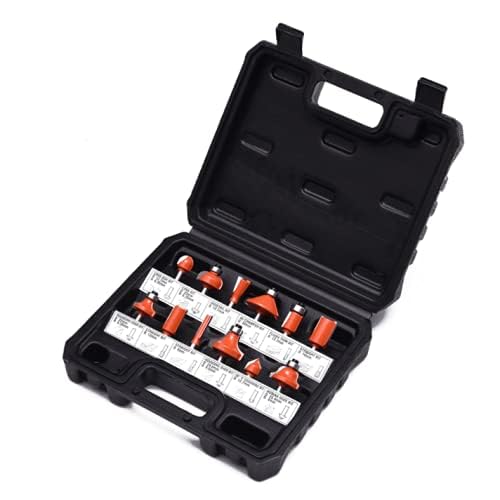 HARDEN 613212 12pc YG8 Tungsten Cutting Tips Router Bit Set