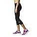adidas Women's Techfit Capris, Black/Matte Silver, Medium