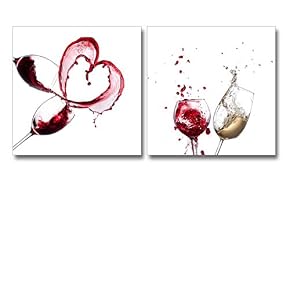 Artistic Wine Splash Closeup Home Deoration Wall Decor...