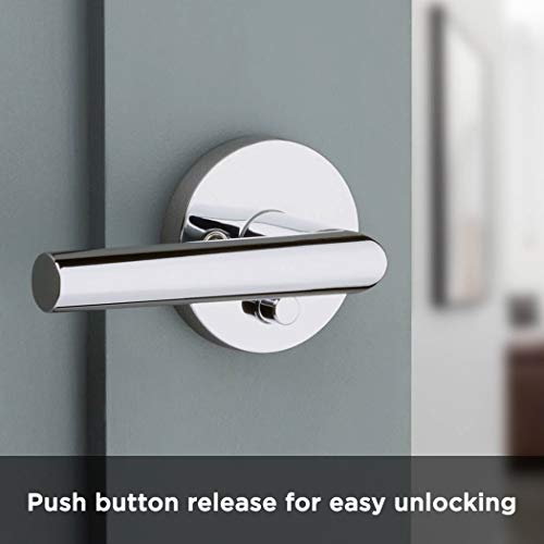 Kwikset 91550004 Milan Door Handle Lever with Modern Contemporary Slim