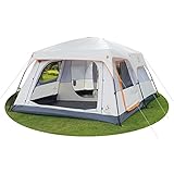 KTT Extra Large Big Cabin Tent 10-12 Person(B),2