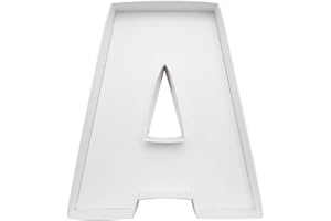 8" Small Fillable Cardboard Letter Shaped Paper Mache Cutouts Candy Tray Food Container(A)