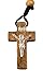 Dozen Catholic Praying Rosary Jesus Crucifix Jerusalem Olive Wood Beads 12.4