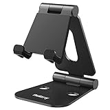 Nulaxy Foldable Aluminum Stand Multi-Angle Stand for Nintendo Switch, iPhones, iPad Universal for All Other Tablets Phones - Black [video game]