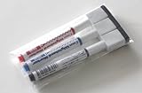 Pilot Whiteboard Marker Extra-fine and Small　 with Eraser and Magnet Assorted 3 Colors Pack (Black,Blue,Red)