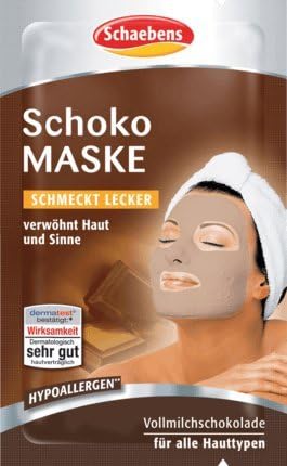 Schaebens Chocolate face mask - pampered skin and senses - Pack of 10 (10 x 15ml for 10 Applications)