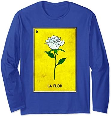 Unisex La Flor Loteria Tarrot Card Tee Shirt XL: Royal Blue
