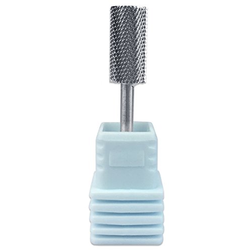 Pana 3/32" Safety Nail Carbide Bit - Silver Large Barrel Head (Grit: Medium - M) for Electric Dremel Drill Machine