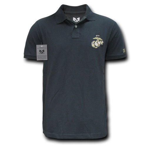 Rapid Dominance Marines Black Lightweight Choice Polo Shirt