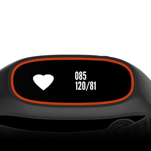 L@YC Monitor Blood Pressure Heart Rate Bluetooth Exercise Step Health Bracelet, Yellow