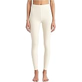Lands' End Women’s Thermaskin Lightweight Baselayer Legging – Full Length Thermal Pant with Heat-Generating Fabric