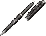 CampCo Uzi UZI-TACPEN7-GM Aircraft Aluminum Defender Tactical Pen with Glassbreaker and Striking Point, Gun Metal