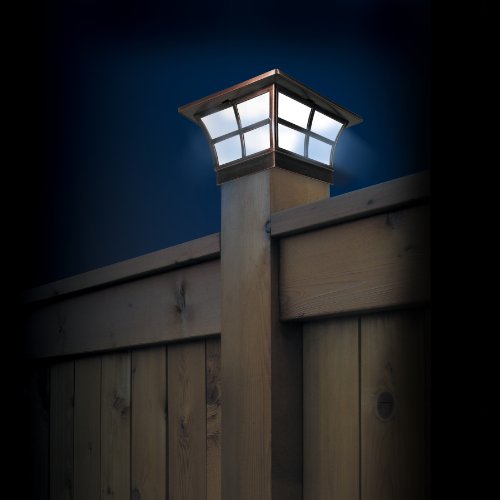 Classy Caps SL079C 4x4 Prestige Solar Post Cap - 2 Pack/Copper