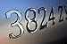 Boat & Jetski Registration Numbers - Domed/raised Decal (16 Pcs for Both Side) Solid Plain Chrome Pontoon Font Style