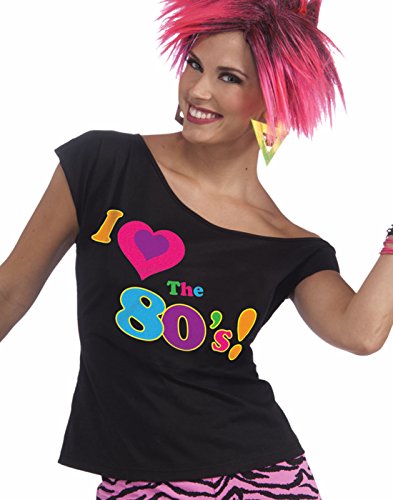 Forum Novelties Women's I Love the 80's Graphic Shirt