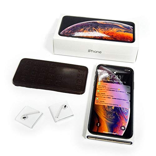 DA CHOCOLATE Birthday Gag Gift iPhone X, XS style White Chocolate Candy Souvenir 6.5×3.15×1.77in Box NEW Phone CHOCOLATE SURPRIZE YOUR FRIENDS SWEET CHOCOLATE GIFT GAG PRESENT (iPhone XS)