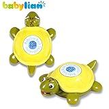 Babylian Floating Toy Tortoise Bath Thermometer for Baby Bathing Water Temperature Measure and Safe & Happy Bathing (Tortoise)