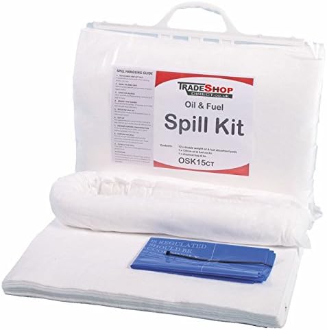 15 Ltr Oil & Fuel Spill Kit - Clip Close Carry Bag