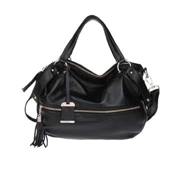 litbasics.nonprofitwebsites.ca Fineplus Women's Tassel Zipper Shoulder Strap Handbag Black Liquidation Bag On ...