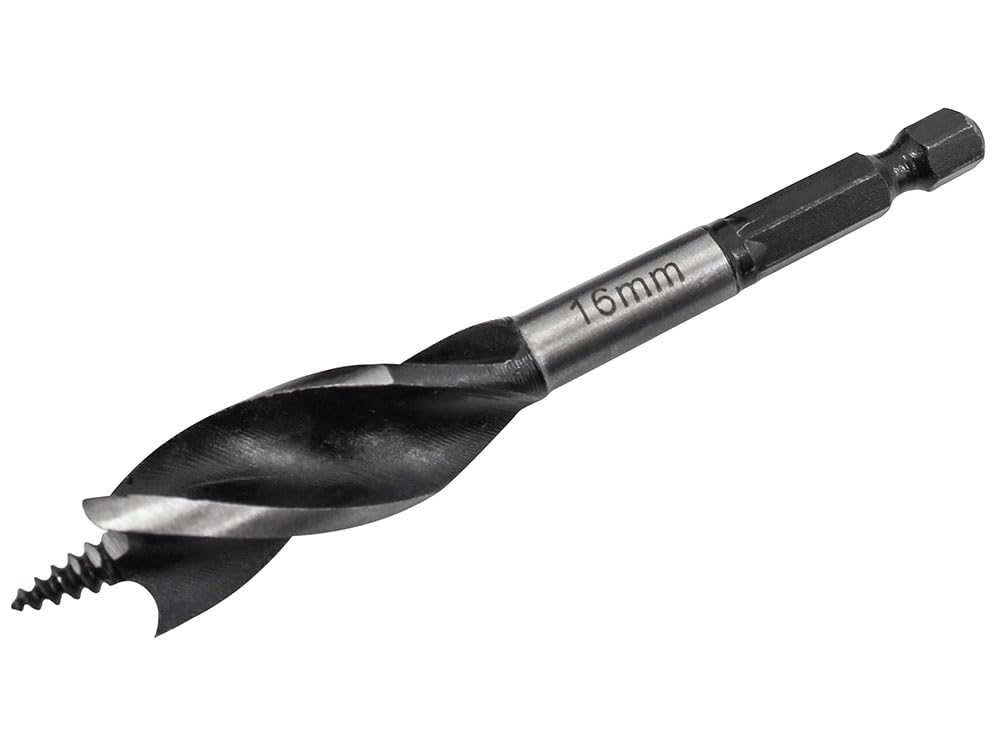 Faithfull FAITPAS16 Tri-Point Speed Auger Bit 16mm Stubby