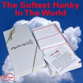 3 Pack Pink Stitch. Allergy Relief Handkerchief. Softest Hanky to Comfort Your Sensitive Nose. Ladies Version. Comes in an Elegant Gift Box. Great for Allergies, Cold and Flu. Makes A Great Gift.