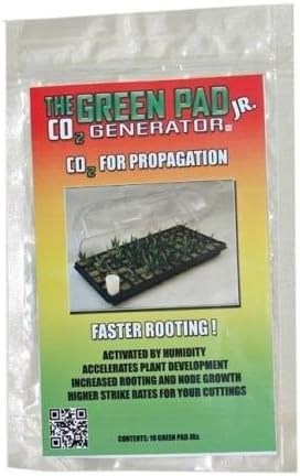 AMAZOO--The Green Pad Jr. Co2 Generator Hydroponic Co2 Sheets Indoor Maximizer - 10 pack