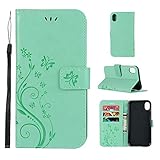Yesyes for iPhone XS Wallet Case, Classy PU Leather