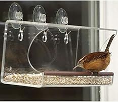 Amazon Com Tranquil Outdoors Large Acrylic Window Bird Feeder