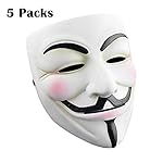 SN-RIGGOR-5-Packs-V-for-Vendetta-Anonymous-Resin-Fancy-Cool-Costume-Cosplay-Mask-Hacker-Mask-for-Costume-Kids-White-Anonymous-Face-Masks-for-Halloween-PartyDIY-Toy-Head-Mask