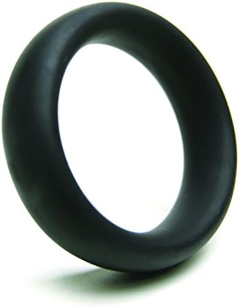 Tantus Beginner Silicone Cock Ring, 2-Inch Diameter, Wide Band, Onyx