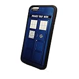 Doctor Who Tardis Iphone 6 (4.7-Inch) Black Flexible Soft TPU Case Slim Case for iPhone 6 (4.7) (2014)