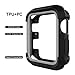 Compatible with Watch Case 42mm, Shock Proof Bumper Cover Scratch Resistant Protective Rugged Case Replacement for Series 3/2/1 42mm, Nike+, Black/Grey