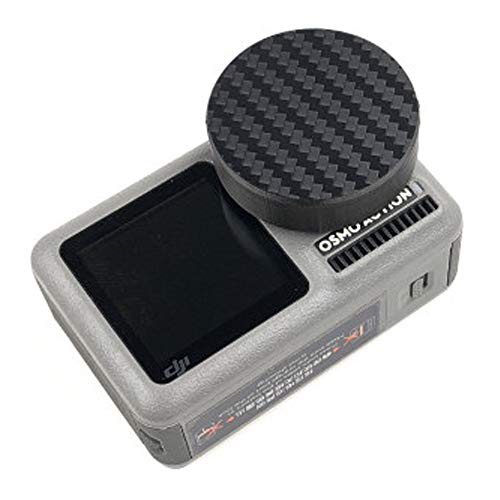 QKOO Lens Cap for DJI Osmo Action Camera - 3D Printed Lens Protector Cover with Lanyard Protective Scratch Proof Camera Accessories
