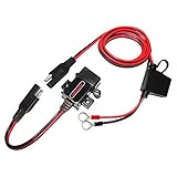 MOTOPOWER MP0609A 3.1Amp Motorcycle USB Charger Kit SAE to USB Adapter Phone GPS Charge On Motorcycle
